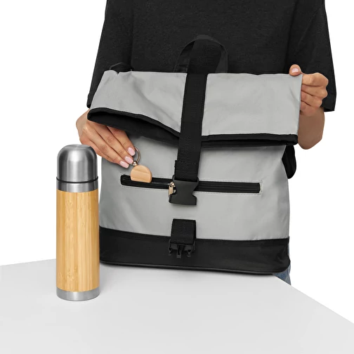 BIKE MATE - Fahrradtasche (grau / schwarz, 600D Polyester, 600g) als  Werbemittel Auf GIFFITS.de | Art.Nr. 373594