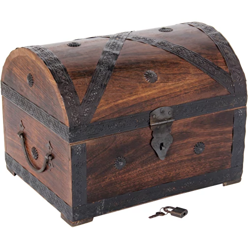 Piraten-Schatztruhe 32 cm mit Vorhängeschloss