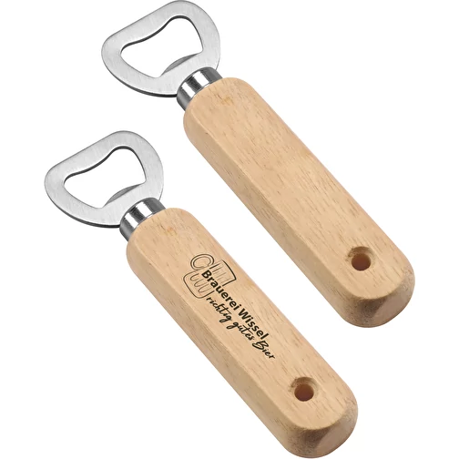Flaschenöffner Holz (beige, Holz, Metall, 47g) als Werbemittel Auf Art.Nr. 469234
