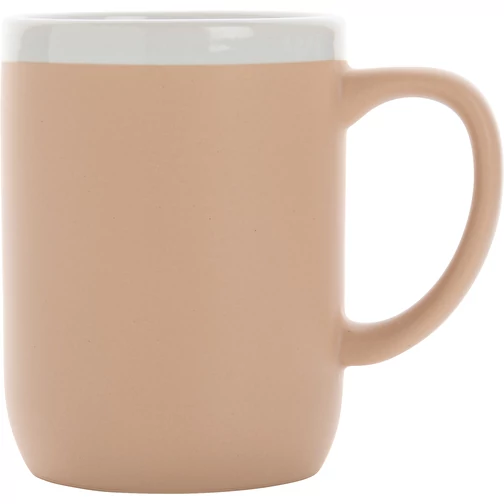 Keramiktasse mit weißem Rand, 300ml