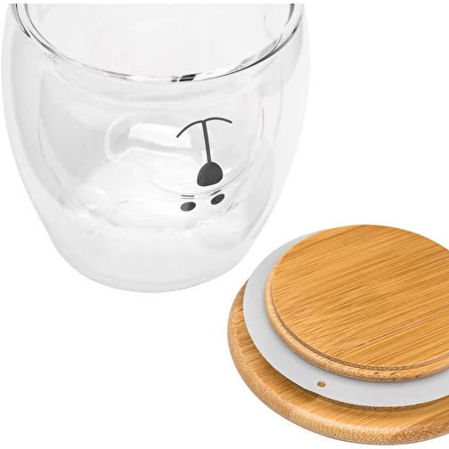 BAMBOO BEAR - Glas (250 ml, braun / transparent, Borosilikatglas, Bambus,  Silikon, 145g) als Werbegeschenke Auf GIFFITS.de | Art.Nr. 503687