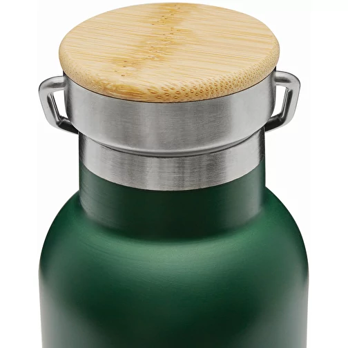 ECO FLAVOUR - Vakuum-Trinkflasche (grn, Edelstahl, Bambus, Silikon, 274g)  als Werbegeschenke Auf GIFFITS.de | Art.Nr. 508199