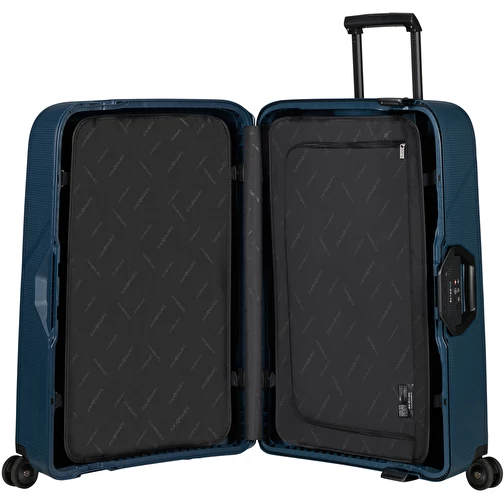 Valise Samsonite Amplitude Spinner 75/28 - Extensible, Couleur Bleu Aqua, état Exposition