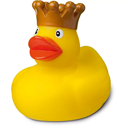 Quietsche-Ente König (mehrfarbig, PVC, 47g) als Werbemittel Auf Art.Nr. 6165